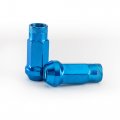 20 Pieces 1 89 48mm Open End Extended Tuner Steel Blue Lug Nuts Key Thread Studs 12x1 5mm Hex 17 Conical Cone Seat