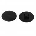 Uxcell Furniture Decorate 17mm Dia Hide Cover Phillips Screw Cap Black 40pcs