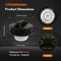 17670-sm4-a04 Fuel Cap Replacement 2 Pack For Honda Accord Civic Odyssey Cr-v And Acura Cl Mdx Tl Integra Nsx Legend Rl