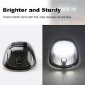 Cab Roof Marker Lights For 03-16 Dodge Ram 1500 2500 3500 Smoked Lens With 16 White Leds