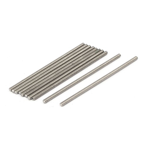 A16071500ux0021 M3 X 80mm 0 5mm Pitch 304 Stainless Steel Fully Threaded Rods Bar Studs Pack Of 10