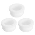 3pcs Rubber Grommets 24mm Drill Hole 19mm Id Top Hat Grommet White Silicone Plug Gasket For Wiring Automotive 