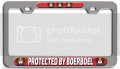 Protected By Boerboel Dogs Pets Ch 3d Metal License Plate Frame Auto Suv Truck Tag Holder E8 