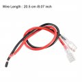 Uxcell C8 Panel Mount Plug Adapter Ac 250v 10a Pins Iec Inlet Module Power Connector Socket Straight With 2 Wire 2pcs
