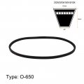 Uxcell O-650 Transmission Drive Belt Washing Machine Replacement 650mm Inner Girth 10mm Width 6mm Height