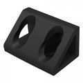 80 20 Inc 4334-black 15 Series 4 Hole Wide Inside Corner Gusset Bracket Black Anodize 10 Pack 