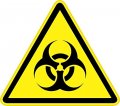 Stickertalk Biohazard Symbol Vinyl Sticker 5 Inches By 4 