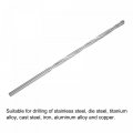 Uxcell 6mm Cutting Dia Cemented Carbide Twist Extra Long Drill Bit With Round Straight Shank For Hardened Steel Stainless 200mm