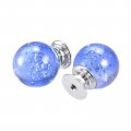 30mm Dia Drawer Knobs 4pcs Crystal Wardrobe Door Pull Handles Light Blue