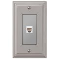 Steps Satin Nickel 1 Phone Jack With Hardware 