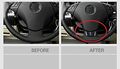 Eppar New Carbon Fiber Steering Wheel Down Sticker For Bmw 5 Series E60 2004-2009 520i 523i 525i 525xi 528i 530i 530xi 540i