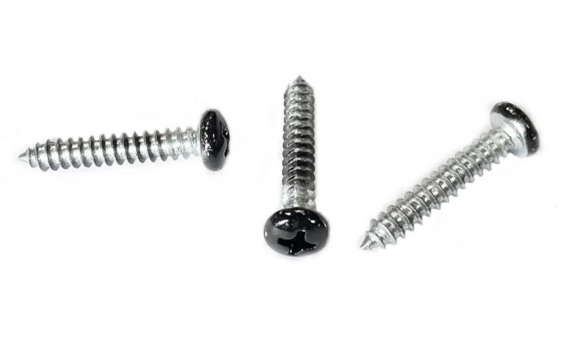 8 X 1 Black Pan Head Metal Rv Screws Phillips Drive Inch Interior Exterior Factory Finished Look 25 Pack