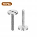 Uxcell M3x20mm Slotted Round Large Flat Head Screws 10pcs 304 Stainless Steel Decoration