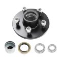 5 On 4 Inch Trailer Hub Kit Replacement For 3500 Lbs Spindle With Bearing 4 Pieces Set 