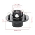 5 On 4 In Trailer Hub Kit Replacement For 3500 Lbs Spindle With Bearing 4 Piece Set