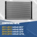 Dpi 13284 Factory Style 1-row Cooling Radiator Compatible With Infiniti M37 M56 Q70 Q70l 2011-2019 Aluminum Core