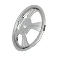 Universal Wheel Covers For 13 In Wheels Silver Abs Plastic Hubcaps With Adjustable Retaining Rings Snap On Tire Replacement