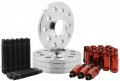 Venum Wheel Accessories Complete Kit 5x130 Mm Hub Centric Spacers 12 15 Thick 90 Stud Conversion M14x1 5 Open End Red Lug Nuts 