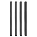 4pcs 3 4 In X 14 Galvanized Male Threaded Pipes Black Pre Cut Plumbing Pipe Fittings For Diy Furniture Shelving And Home 