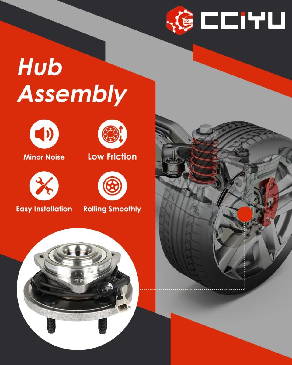 513234 Front Wheel Hub Bearing Assembly With Abs For Jeep Grand Cherokee 2005 To 2009 And Commander 2006 5 Bolts 29 Splines