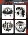 513234 Front Wheel Hub Bearing Assembly With Abs For Jeep Grand Cherokee 2005 To 2009 And Commander 2006 5 Bolts 29 Splines