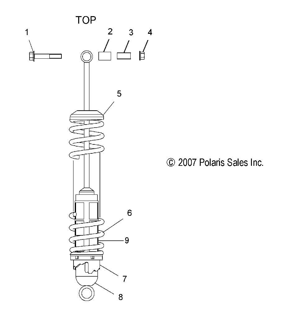 Polaris Atv Spring Protector Sleeve Genuine Part Qty 1