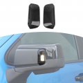 Rt-tcz For Silverado Side Mirror Turn Signal Light Cover Chevy Gmc Sierra 2019-2022 Smoked Black Exterior Accessories 2pcs 