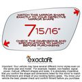 Exactafit 8014l Replacement Power Side Mirror Glass Lens Fits Driver S Left Hand Lh For Audi A4 A6 A8 S4 S6 S8 Quattro By