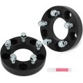 1 25 In Wheel Adapters 5x5 To 5x4 5 Bore 82 5mm For Jeep Wrangler 2007 2017 Commander 2006 2010 2 Pieces Black Conversion
