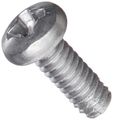 410 Stainless Steel Thread Cutting Screw Plain Finish Pan Head Phillips Drive Type F 2-56 Size 1 4 Length Pack Of 100 