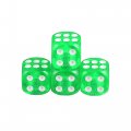 X Autohaux 4pcs Green Dice Shape Wheel Tyre Tire Valve Air Stem Cap Cover Universal For Car Truck Motorcycle Bike