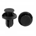 Uxcell 50 Pcs Black Plastic Mat Rivet For 10mm Hole