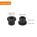 16pcs Rubber Grommets 3 8 10mm Drill Hole 1 4 6mm Id Top Hat Grommet Black Silicone Plug Gasket For Wiring Automotive