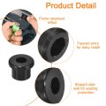 16pcs Rubber Grommets 3 8 10mm Drill Hole 1 4 6mm Id Top Hat Grommet Black Silicone Plug Gasket For Wiring Automotive