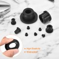 16pcs Rubber Grommets 3 8 10mm Drill Hole 1 4 6mm Id Top Hat Grommet Black Silicone Plug Gasket For Wiring Automotive
