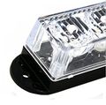 Taswk 3-led Bulb Flashing Strobe Lights For Trucks Cars Vehicle Waterproof Emergency Grill Red