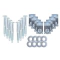 Applianpar Set Of 8 Truck Bed Mounting Bolts Clips Hardware Kit For Ford F250 F350 F450 F550