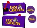 East Carolina Pirates Magnetic Mailbox Cover Sticker Set Officially Licensed Collegiate Product 