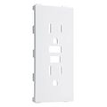 Hubbell-bell A54w Hubbell-bellallure Nonmetallic Wallplate With Different Gfci Insert White 