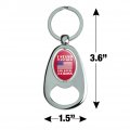 Graphics More I Stand For The Flag Kneel Cross Usa American Patriotic Keychain Chrome Metal Spinning Oval Bottle Opener