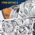 G-plus Headlights Assembly W O Blubs Compatible With 2007-2013 Toyota Tundra 2008-2017 Sequoia Bumper Headlamp Cleara Lensa