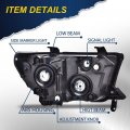 G-plus Headlights Assembly W O Blubs Compatible With 2007-2013 Toyota Tundra 2008-2017 Sequoia Bumper Headlamp Cleara Lensa