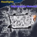 G-plus Headlights Assembly W O Blubs Compatible With 2007-2013 Toyota Tundra 2008-2017 Sequoia Bumper Headlamp Cleara Lensa
