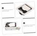 Favomoto 1 Pc Trailer Lock Rv Doors Recreational Vehicle Replacement Drawer Stainless Steel Car Lock Travel