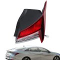 Passenger Side Tail Light Assembly For Elantra 2021 2022 2023 Halogen Right Rear Lamp Replacement 92402ab000 Red Chrome Housing 