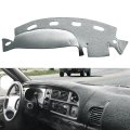 Dark Gray Dashboard Cover Pad Carpet For Dodge Ram 1500 2500 3500 1998 To 2001 Custom Fit Poly Dash Mat Left Hand Driving 
