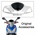 Minho Motorcycle Headlight Cover Fit For Chinese Gy6 Scooter Mopeds Jonway 125cc 4th Generation Abs Material Silver Color