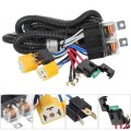 Partsam 1set H4 Headlight Relay Harness Kit For 7x6 5x7 H6054 Headlights Heat Ceramic Wiring Compatible With Pickup 88-95