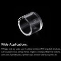 Uxcell 4pcs Pipe End Cap Fitting 20mm 0 79 Clear Acrylic Plug Adapter Fittings For Connecting Water Pipes