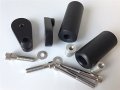 Smt-no Cut Frame Slider Crash Protector Compatible With 2007 2008 Yzf R1 Yzf-r1 Black B00ruem3mw